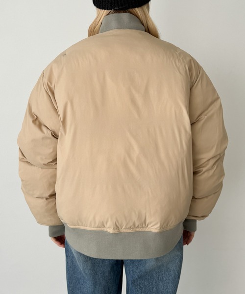 CANAL JEAN（キャナルジーン）の「choice_cnl　リバーシブル配色ブルゾン（ブルゾン・レディース・カーキ・1/2）」の14枚目の写真