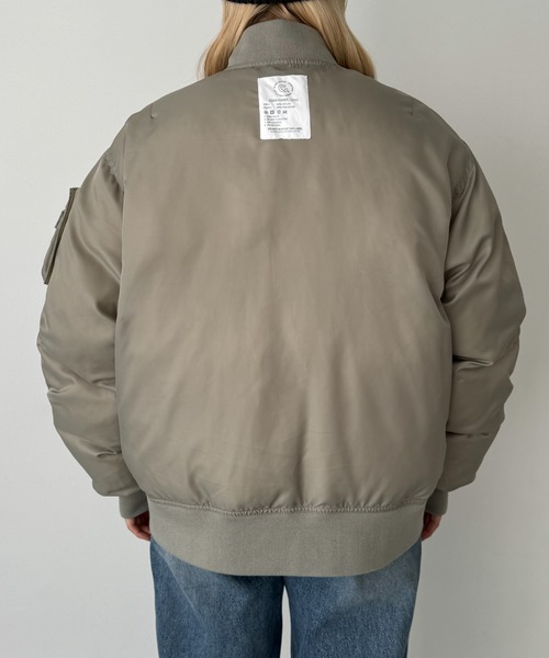 CANAL JEAN（キャナルジーン）の「choice_cnl　リバーシブル配色ブルゾン（ブルゾン・レディース・カーキ・1/2）」の20枚目の写真