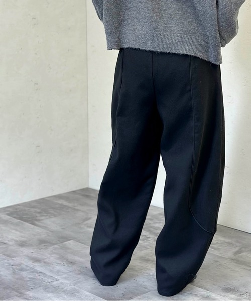 Per sist ence(パーシエンス)の「ウールライクパイピングカーブパンツ(その他パンツ・レディース・チャコールグレー/ブラック/ブラウン・FREE)」の10枚目の写真