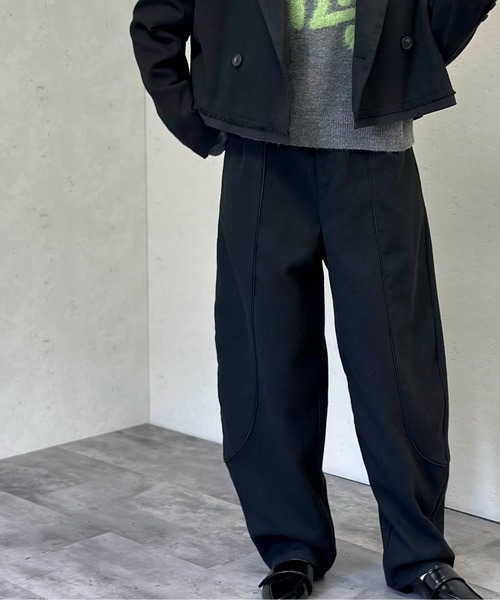 Per sist ence(パーシエンス)の「ウールライクパイピングカーブパンツ(その他パンツ・レディース・チャコールグレー/ブラック/ブラウン・FREE)」の15枚目の写真