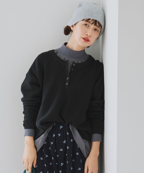 studio CLIP(スタディオクリップ)の「シャギーワッチ(ニットキャップ/ビーニー・レディース・その他2/ブラック/オフホワイト・FREE)」の10枚目の写真