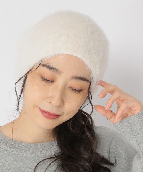 studio CLIP(スタディオクリップ)の「シャギーワッチ(ニットキャップ/ビーニー・レディース・その他2/ブラック/オフホワイト・FREE)」の12枚目の写真