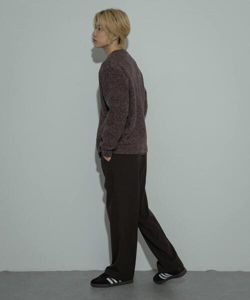 SENSE OF PLACE by URBAN RESEARCH（センスオブプレイスバイアーバンリサーチ）の「『洗濯可』ミックスメランジクルーネックカーディガン（カーディガン/ボレロ・メンズ・パープル/グリーン/ブラック・LARGE/MEDIUM）」の10枚目の写真