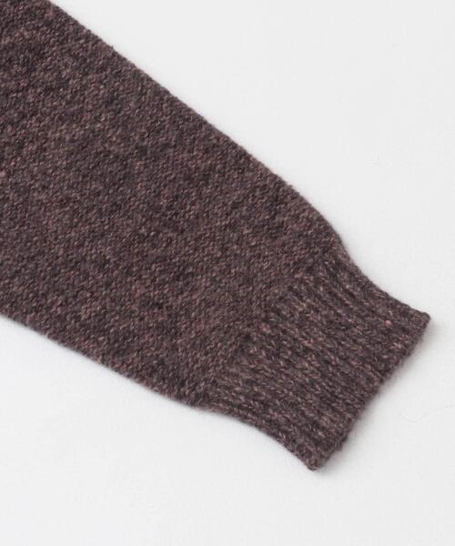 SENSE OF PLACE by URBAN RESEARCH（センスオブプレイスバイアーバンリサーチ）の「『洗濯可』ミックスメランジクルーネックカーディガン（カーディガン/ボレロ・メンズ・パープル/グリーン/ブラック・LARGE/MEDIUM）」の15枚目の写真