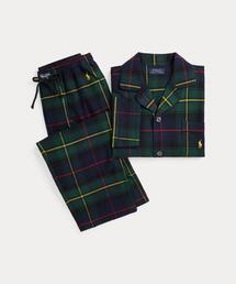 新品タグ付　ラルフローレン パジャマレディースL 紺　綿100%ルームウェア コットン ジャージー パジャマ セット（ルームウェア/パジャマ