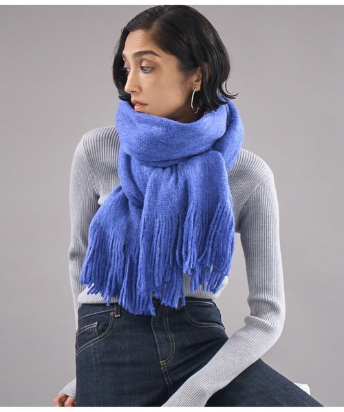 Settimissimo（セッティミッシモ）の「ミンクタッチモッチリロングストール（ストール/ショール・レディース・パープル/ベージュ/ブルー・FREE）」の7枚目の写真