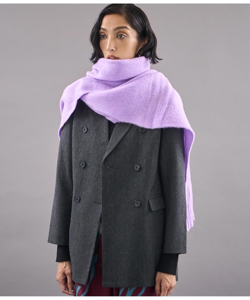 Settimissimo（セッティミッシモ）の「ミンクタッチモッチリロングストール（ストール/ショール・レディース・パープル/ベージュ/ブルー・FREE）」の11枚目の写真