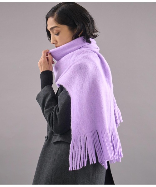 Settimissimo（セッティミッシモ）の「ミンクタッチモッチリロングストール（ストール/ショール・レディース・パープル/ベージュ/ブルー・FREE）」の12枚目の写真