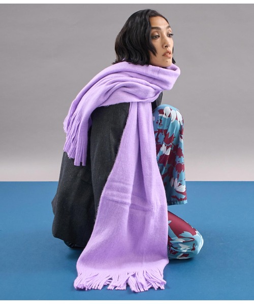 Settimissimo（セッティミッシモ）の「ミンクタッチモッチリロングストール（ストール/ショール・レディース・パープル/ベージュ/ブルー・FREE）」の13枚目の写真