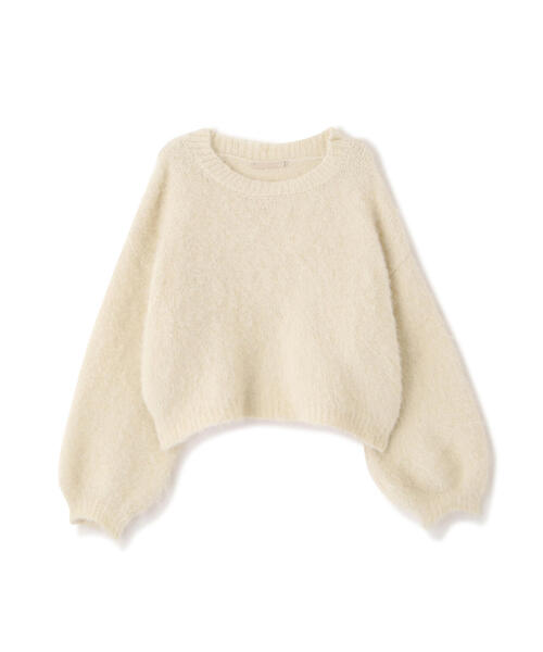 FREE'S MART（フリーズマート）の「◇ウール混シャギーショート丈ニット（ニット/セーター・レディース・ホワイト/グレー/ベージュ/グリーン/ピンク・FREE）」の22枚目の写真