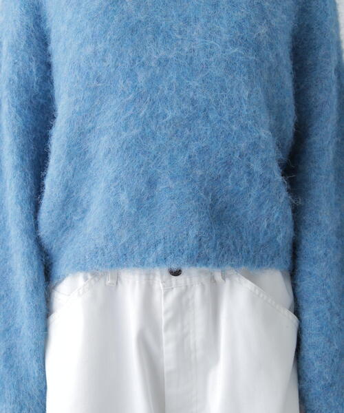 FREE'S MART（フリーズマート）の「◇ウール混シャギーショート丈ニット（ニット/セーター・レディース・ホワイト/グレー/ベージュ/グリーン/ピンク・FREE）」の13枚目の写真