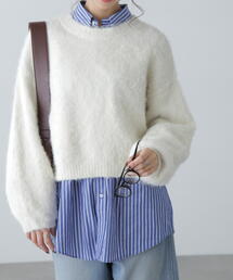 FREE'S MART | ◇ウール混シャギーショート丈ニット(ニット/セーター)