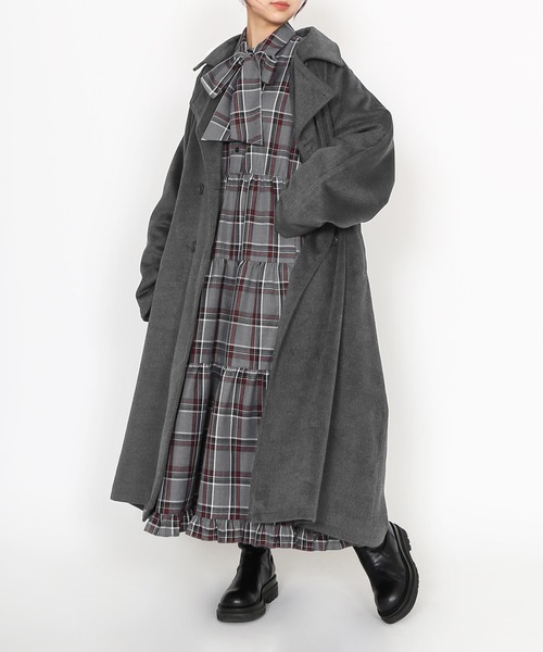 【セール】オーバーダブルロングコート（その他アウター）｜PUNYUS（プニュズ）