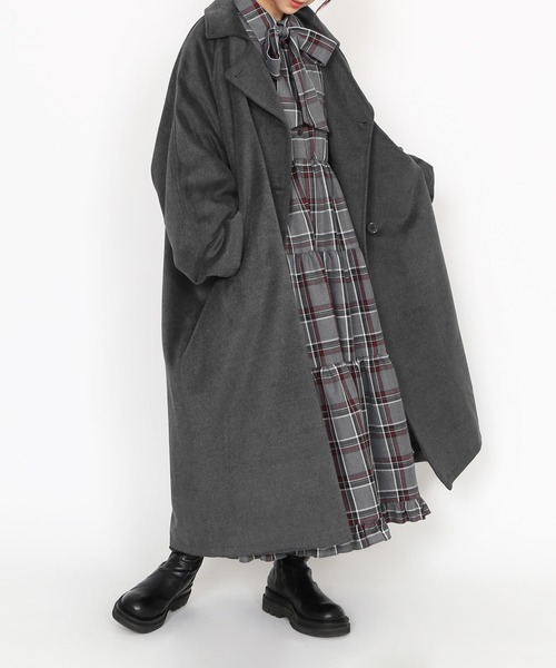 【セール】オーバーダブルロングコート（その他アウター）｜PUNYUS（プニュズ）