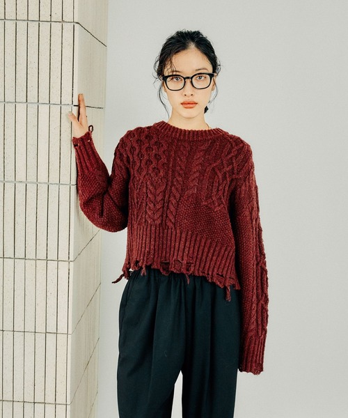 LEPSIM（レプシィム）の「3ゲージケーブルダメージプルオーバー 212473