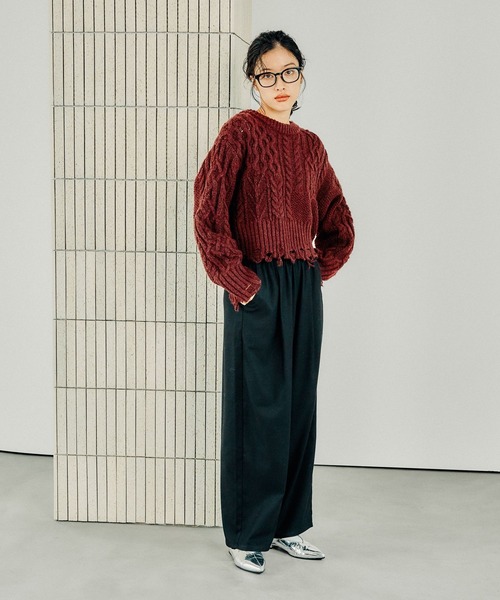 LEPSIM（レプシィム）の「3ゲージケーブルダメージプルオーバー 212473