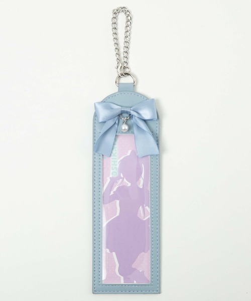 セール】WEGO/パールリボン4カットフォトケースキーホルダー（カード