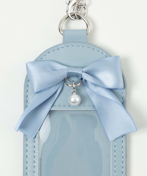 セール】WEGO/パールリボン4カットフォトケースキーホルダー（カード