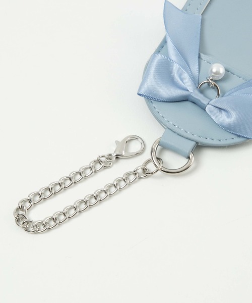 パールリボン/4 セール】WEGO/パールリボン4カットフォトケースキーホルダー（カード