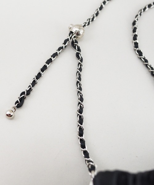 styiro(スタイロ)の「【調節可】シャーリングチェーンショルダーバッグ(ショルダーバッグ・レディース・ブラック/ブラウン/レッド/シルバー・FREE)」の12枚目の写真