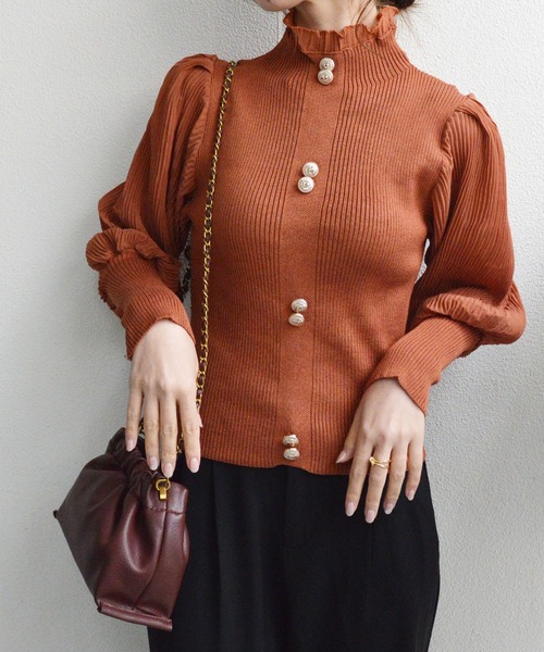 styiro(スタイロ)の「【調節可】シャーリングチェーンショルダーバッグ(ショルダーバッグ・レディース・ブラック/ブラウン/レッド/シルバー・FREE)」の22枚目の写真