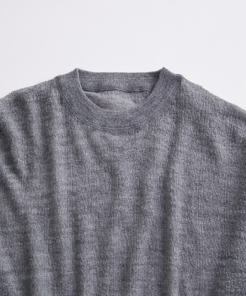 【セール】《2点セット》モヘアミックス ハイゲージ ニット&ロングスリーブ / セパレート着用可能（ニット/セーター）｜ADAM ET ROPE'（アダムエロペ）