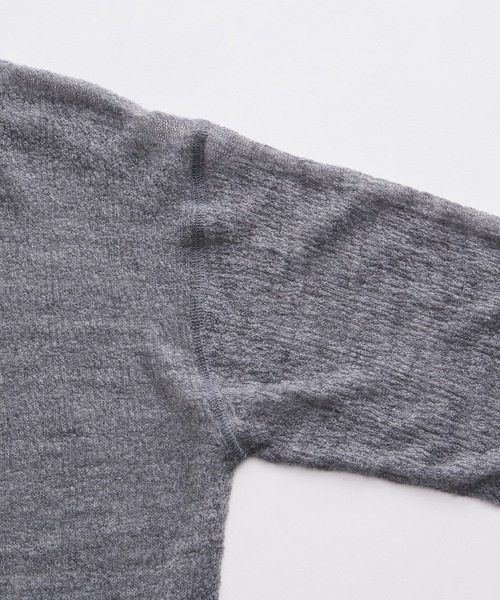 【セール】《2点セット》モヘアミックス ハイゲージ ニット&ロングスリーブ / セパレート着用可能（ニット/セーター）｜ADAM ET ROPE'（アダムエロペ）