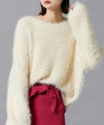 nissen | フェザーヤーンシャギーニットプルオーバー(ニット/セーター)