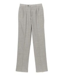 新品】CORDINGS / リネンヘリンボーン 2プリーツ スラックス