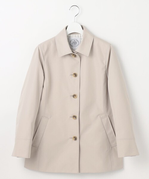 J.PRESS Ladies（J.プレス レディス）の「【撥水・WEB限定カラーあり】コットンポリエステル ツイル ショート コート（ステンカラーコート・レディース・ライトグレー系/イエロー系/ネイビー系/ピンク系・XS/S）」の16枚目の写真
