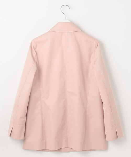J.PRESS Ladies（J.プレス レディス）の「【撥水・WEB限定カラーあり】コットンポリエステル ツイル ショート コート（ステンカラーコート・レディース・ライトグレー系/イエロー系/ネイビー系/ピンク系・XS/S）」の13枚目の写真