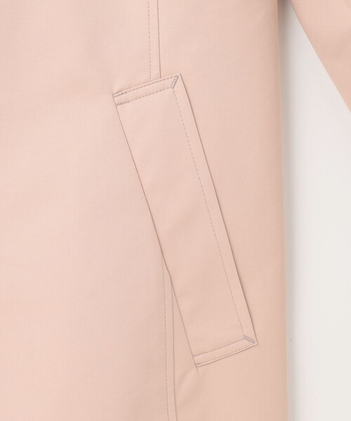 J.PRESS Ladies（J.プレス レディス）の「【撥水・WEB限定カラーあり】コットンポリエステル ツイル ショート コート（ステンカラーコート・レディース・ライトグレー系/イエロー系/ネイビー系/ピンク系・XS/S）」の10枚目の写真