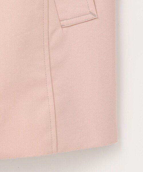 J.PRESS Ladies（J.プレス レディス）の「【撥水・WEB限定カラーあり】コットンポリエステル ツイル ショート コート（ステンカラーコート・レディース・ライトグレー系/イエロー系/ネイビー系/ピンク系・XS/S）」の9枚目の写真