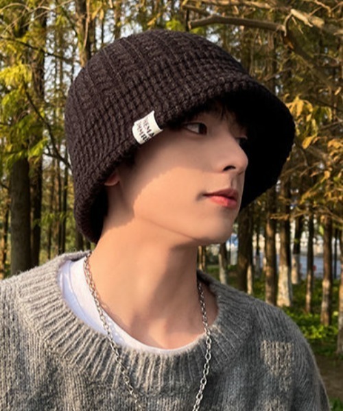 MGV（エムジーヴィー）の「シンプルニットハット（ニットキャップ/ビーニー・メンズ・ブラック/ベージュ/グレー・FREE）」の6枚目の写真