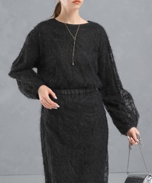 URBAN RESEARCH ROSSO WOMEN | フラワーチュールシャギーブラウス(シャツ/ブラウス)