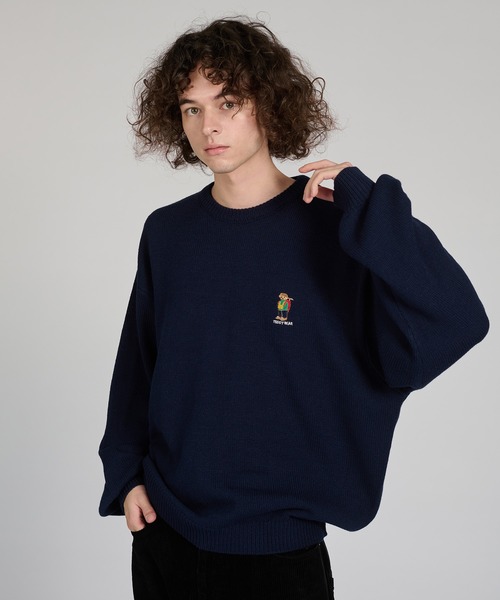 kutir(クティール)の「【Teddy Bare】KNIT MUFFLER SET/【テディベア】ニットマフラーセット(ニット/セーター・メンズ・ブラウン/グリーン/ボルドー/ネイビー/ブラック・MEDIUM/LARGE)」の14枚目の写真