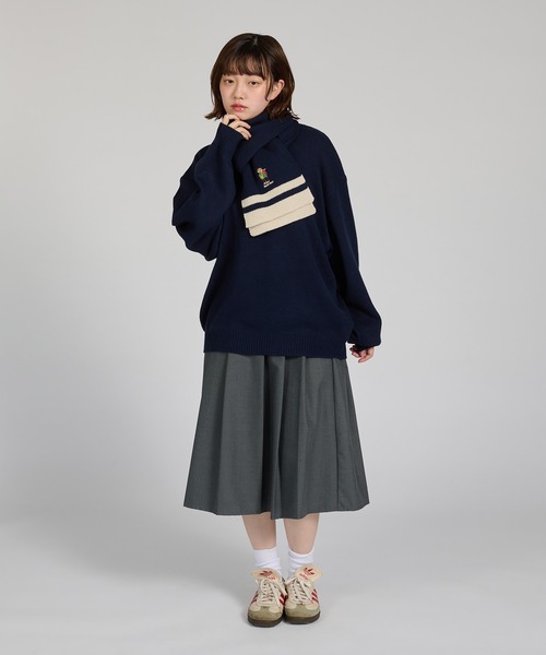 kutir(クティール)の「【Teddy Bare】KNIT MUFFLER SET/【テディベア】ニットマフラーセット(ニット/セーター・メンズ・ブラウン/グリーン/ボルドー/ネイビー/ブラック・MEDIUM/LARGE)」の17枚目の写真