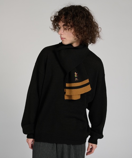 セール】【Teddy Bare】KNIT MUFFLER SET/【テディベア】ニット