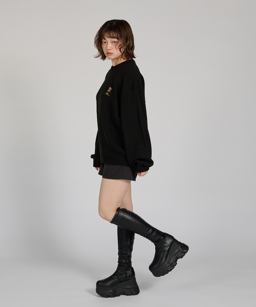 kutir(クティール)の「【Teddy Bare】KNIT MUFFLER SET/【テディベア】ニットマフラーセット(ニット/セーター・メンズ・ブラウン/グリーン/ボルドー/ネイビー/ブラック・MEDIUM/LARGE)」の9枚目の写真