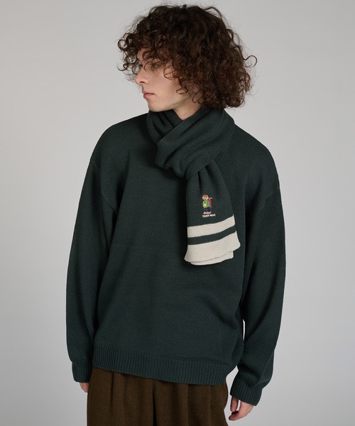 セール】【Teddy Bare】KNIT MUFFLER SET/【テディベア】ニット