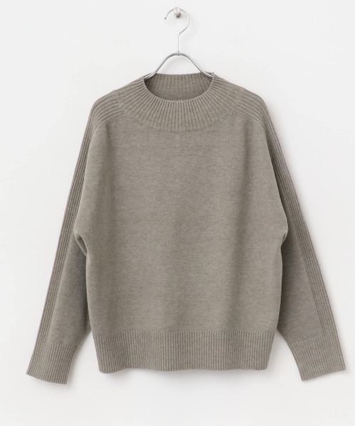 ITEMS URBANRESEARCH(アイテムズ アーバンリサーチ)の「ショルダーリブハイネックニット(ニット/セーター・レディース・チャコールグレー/オフホワイト/ベージュ/ミント・FREE)」の21枚目の写真