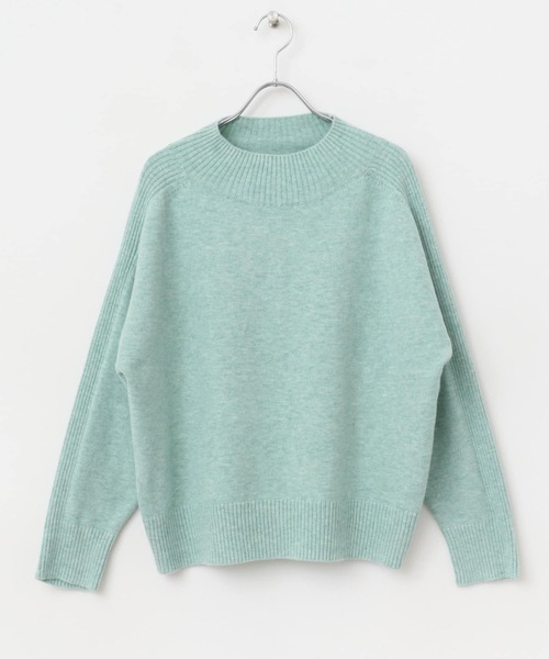 ITEMS URBANRESEARCH(アイテムズ アーバンリサーチ)の「ショルダーリブハイネックニット(ニット/セーター・レディース・チャコールグレー/オフホワイト/ベージュ/ミント・FREE)」の20枚目の写真
