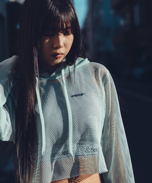 パーカー Hexagon mesh hoodie「WOMEN」 レディース Hexagon mesh hoodie (WOMENS) - Subciety Online Store
