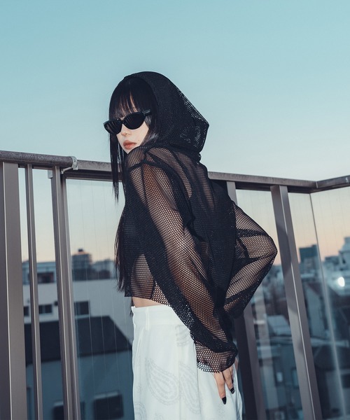 セール】Hexagon mesh hoodie【WOMEN】（パーカー）｜Subciety