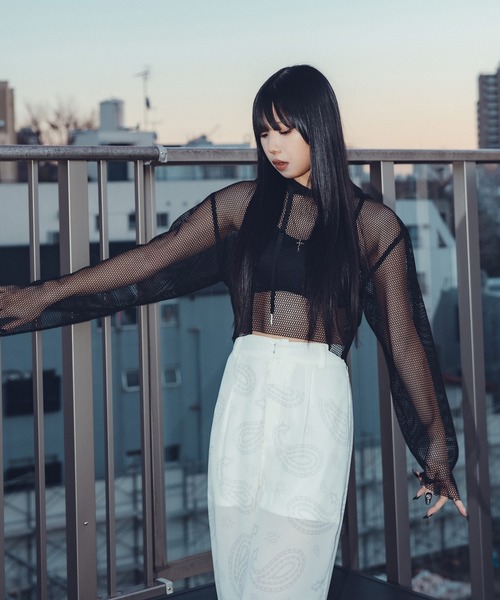 セール】Hexagon mesh hoodie【WOMEN】（パーカー）｜Subciety