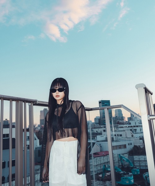 パーカー Hexagon mesh hoodie「WOMEN」 レディース Hexagon mesh hoodie (WOMENS) - Subciety Online Store