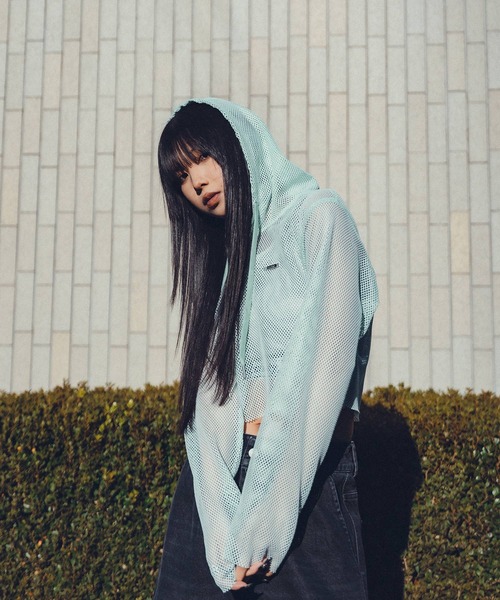 パーカー Hexagon mesh hoodie「WOMEN」 レディース Hexagon mesh hoodie (WOMENS) - Subciety Online Store