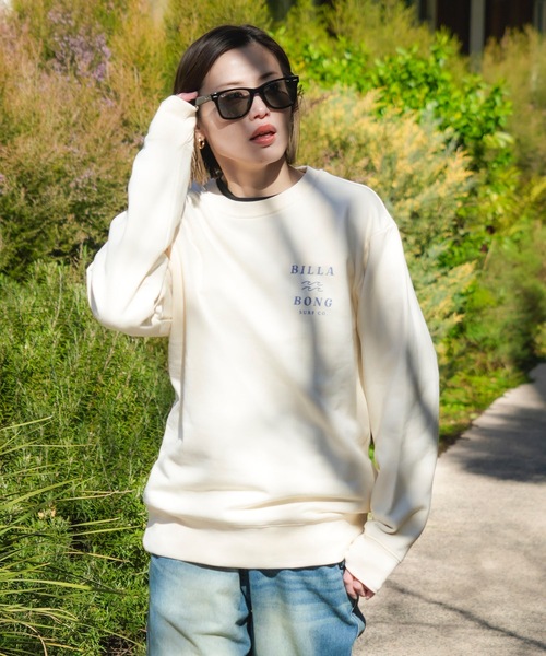BILLABONG(ビラボン)の「BILLABONG メンズ ONE TIME トレーナー 【2025年春夏モデル】/ビラボンスウェットトレーナー(スウェット・メンズ・ブルー/ブラック系その他/ホワイト・MEDIUM/X-LARGE/LARGE)」の8枚目の写真