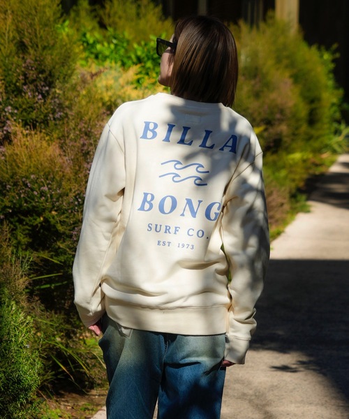 BILLABONG(ビラボン)の「BILLABONG メンズ ONE TIME トレーナー 【2025年春夏モデル】/ビラボンスウェットトレーナー(スウェット・メンズ・ブルー/ブラック系その他/ホワイト・MEDIUM/X-LARGE/LARGE)」の9枚目の写真