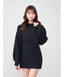 Darich（ダーリッチ）の「キルティングロゴニットセットアップ（ワンピース）」